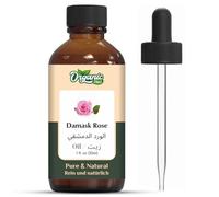 Organic Zing Damask Rose (Rosa × damascena) Oil | Pure & Natural Essential Oil for Skincare, Hair Care, Aroma and Diffusers- 30ml/1.01fl oz