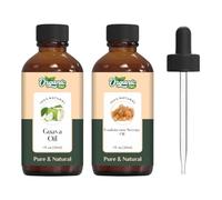 Organic Zing Essential &CarrierOil Duo - Guava (Psidium Guajava) Oil (30ml) & Frankincense Serrata (Boswellia serrata) Oil (30ml)