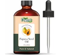Organic Zing Papaya Seed Oil Pure & Natural for Skin, Face, Hair Care, Aroma & Massage - 118ml