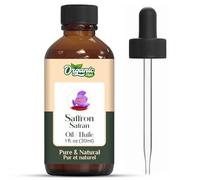 Organic Zing Saffron Oil 30 ml (1.01 fl oz) - Genuine Crocus sativus Infused Carrier Oil for Brightening Facial Formulations, Skin Care & Hair Treatments