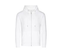 Organic zip-up hoodie Just Hoods Organic Blanc 2XL