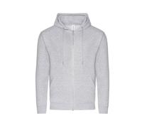 Organic zip-up hoodie Just Hoods Organic Gris S