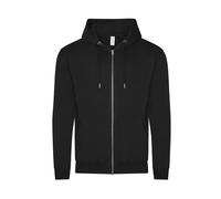 Organic zip-up hoodie Just Hoods Organic Noir L