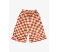 Organic Zoo Organic Zoo Gingham Ruffled Cotton Culottes 1-4 Years Red 2-3 Years