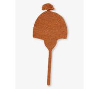 Organic Zoo Pecan Pompom-embellishment Wool Beanie 0-12 Months 0-3