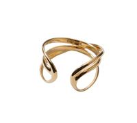 Organically Shaped Stacking Rings - female - Pandora - Rings - Yellow - 56 MM - Accessories 56 MM