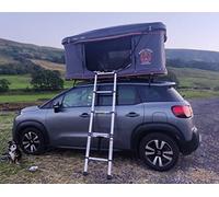 Organicguru EasyTent ® Hard Shell Waterproof Dark Grey Box Roof Top Tent for Car Camping & Hiking, 3 Person, 2 Doors, 2 Windows, 1 Year Warranty