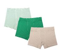 ORGANICKID 3 Pack 100% Organic Cotton GOTS Certified Boxer Briefs for Boys, Green Star, 5-6 ans