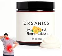 Organics Body Massage Cream Soothing Blend Fast Absorbing-3.5OZ | Fast-Absorbing Moisturising Body Cream, with Arnica Montana, Chamomile, Helichrysum Oil, Shea Butte, Daily Skin Care-1PC