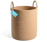 OrganiHaus Baby Laundry Washing Basket, Large Toy Storage, Kids Blanket Basket - Honey, 38x45cm