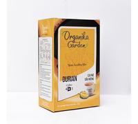 ORGANIKA GARDEN Vietnamese Instant Coffee Variety Pack - 4 Unique Flavors (Coconut, Sea Salt, Traditional Milk, Durian) - 15 Single-Serve Sachets, 9.52 oz (270g) (Durian, Pack 1)