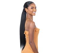 Organique Mastermix Synthetic Pony Pro Wrap Around Ponytail - YAKY STRAIGHT 24" (1B Off Black)