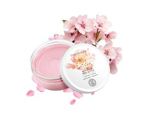 Organique Premium Beauty Bloom Body Butter | Lightweight Velvety Cream Moisturiser with Cocoa Butter, Shea Butter, Cherry Blossom Extract, & Organic Oils | For Smooth, Hydrated, Radiant Skin (200 ml)