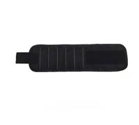 Organiser for Holding Screws Tool Kit Belt Household Strong Magnets Adsorbent Nails Drilling Bits Wrist Men Gadgets Bag Toolbox Organiser(5 Rows-Black)