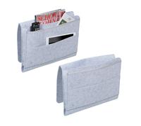 Organiser pocket felt storage bag hanging caddy 4 compartments bedside organiser
