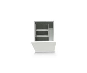 Organiser Steel | 24.2x27 cm | Blum AMBIA-LINE | Orion Grey | Kitchen Drawer Organiser, Drawer Divider