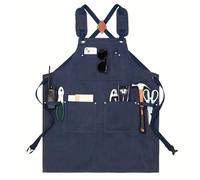 Organiser Thickened Canvas Tool Bag Wear Resistant Waterproof Apron for Kitchen Home Gardening Storage Bag Waist Apron Toolbox Organiser(Blue)