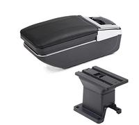 Organiser Tray Glove Box For Toyota IQ Armrest Box For Toyota IQ Car Armrest Interior Parts Center Storage Box With USB LED Light Center Console Organizer Tray(A black line NO USB)