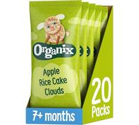 Organix Apple Organic Rice Cake Clouds, Baby Snack (20 x 18 g)