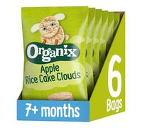 Organix Apple Rice Cake Clouds, Baby Snack, 40 g (Pack of 6)