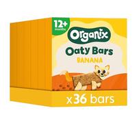 Organix Banana Organic Oaty Snack Bars, 6 Boxes of 6 x 23 g Bars