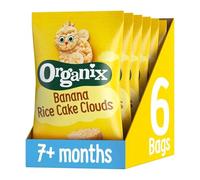 Organix Banana Rice Cake Clouds, Baby Snack, 40 g (Pack of 6)