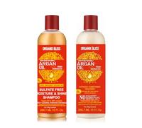 Organix Bliss Argan Oil from Morocco Sulfate Free Moisture & Shine Shampoo & Intensive Conditioning Treatment Set - For Hair & Wig Control - 2 x 295.7 ML / 10 Fl Oz