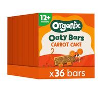 Organix Carrot Cake Organic Oaty Snack Bars, 6 Boxes of 6 x 23 g