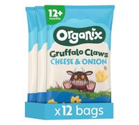 Organix Cheese & Onion Gruffalo Claws, Multipack, 3 x (4 x 15 g Bags)