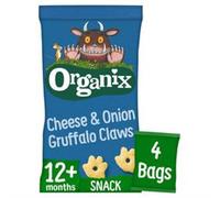 Organix Cheese & Onion Gruffalo Claws Multipack 4 x 15g