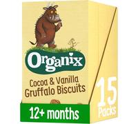 Organix Cocoa & Vanilla Gruffalo Biscuits, Multipack, 3 x (5 x 20 g Bags)