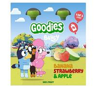 Organix Goodies Bluey Kids Snack Banana Strawberry And Apple Smoothie Fruit Pouches Multipack 100g 4s