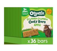 Organix Gruffalo Crumble Apple Oaty Bars, Organic Toddler Snack 12+ Months, Multipack 6 x 23 g Bars Per Box (6 Boxes Total) - Packaging May Vary