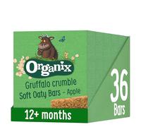 Organix Gruffalo Crumble Apple Soft Oaty Bars, Organic Toddler Snack 12+ Months, Multipack 6 x 23 g Bars Per Box (6 Boxes Total)
