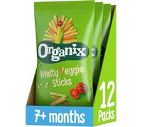 Organix Melty Organic Veggie Sticks, 3 x (4 x 15 g Bags)