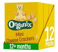 Organix Mini Organic Cheese Crackers, Multipack, 3 x (4 x 20 g)