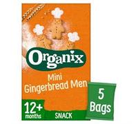 Organix Organix Mini Gingerbread Men Snack Biscuits Multipack (5x20g)
