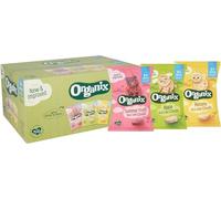 Organix Rice Cake Clouds Variety Pack, Organic Baby Snack 40g (Pack of 15)