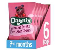 Organix Summer Fruits Rice Cake Clouds, Berry Flavour, 40 g (Pack of 6)