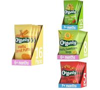 Organix Veggie Organic Baby Snack Collection Bundle (20 Packs Total)
