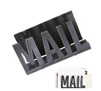Organizador de correo - Bolsa de almacenamiento de correo de metal Estante de almacenamiento de correo para el hogar | Estante organizador de cartas para cartas, correos, libros, postales, folletos, r