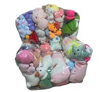 Organizador de juguetes transparente - Bolsa impermeable para guardar peluchhes | Soporte para peluches cremallera | Bolsa para guarrdar juguetes | Bolssa para guardar peluches | Contenedor