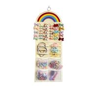 Organizador De Lazos Para El Pelo, Bolsas De Pared Con Bolsillo De Malla, Soporte Para Lazos Para Niñas, Decoración De Habitación, Para Hijas, Diadema, Joyería, Coleteros, Gafas De Sol, Guardería, Dor