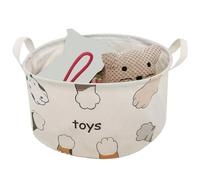 Organization Basket - Home Fabric Basket with Ergonomic Side Handles, Multipurpose Organizer for Laundry Room Nursery Pantry Closet or Living Room Decorative Folding Storage Box