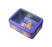 Organization Boxes with Lids Halloween Themed Transparent Window Storage Ideal For Storing Festival Pumpkin Children's Candy And In A Tinplate Big Storage (PP2, 18. 6x13. 3x6. 7cm)