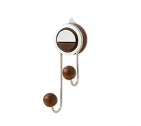 Organizational Suction Cup Towel Hanger Design for Everyday Use at Home (Brown)