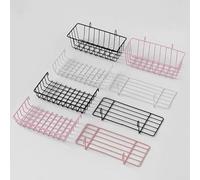Organize in Style with the Iron Art Grid Shelving Tray Hanging Basket Functional Decor (7)
