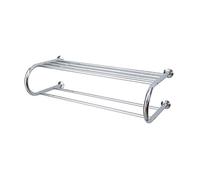 Organize It All Wall Mounted Bathroom Wall Shelf with Towel Rack/Rail