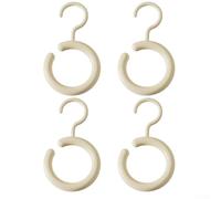 Organize Your Accessories with Dopamine Hook Hanger Rotatable Design for Scarves and Hats (white)