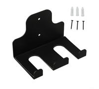 Organize Your Gym with a Heavy Duty Wall Mounted Barbell Rack, Space Saving Design (2 troughs)